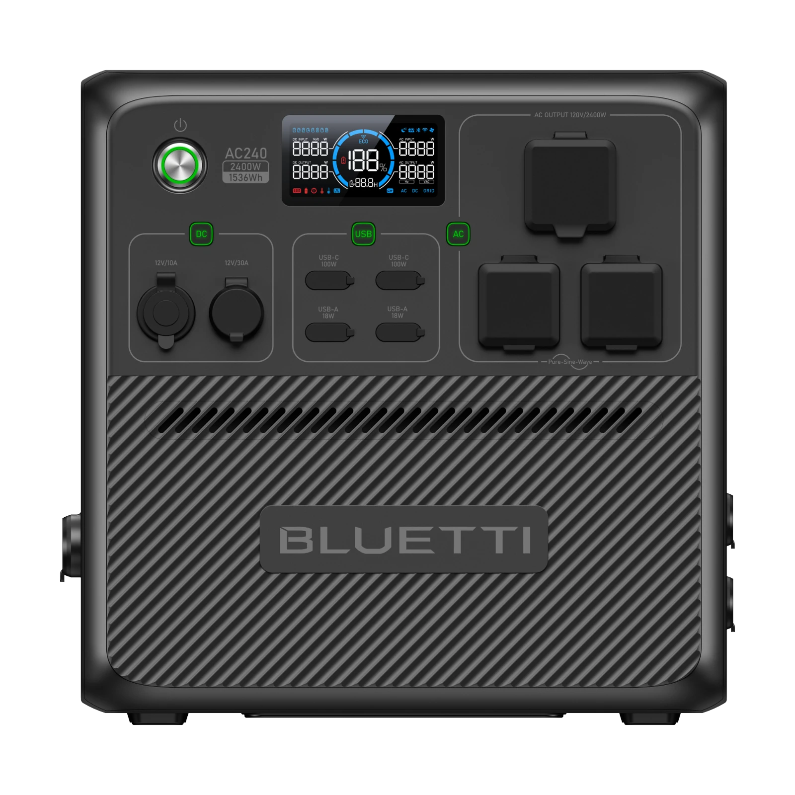 Bluetti AC240 — front view