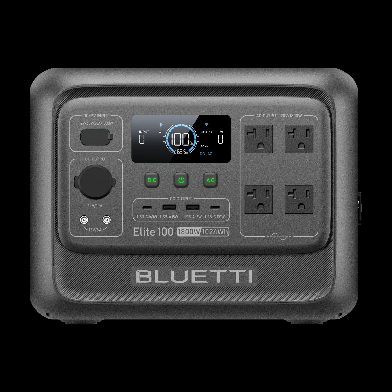Bluetti Elite 100 v2 — front view