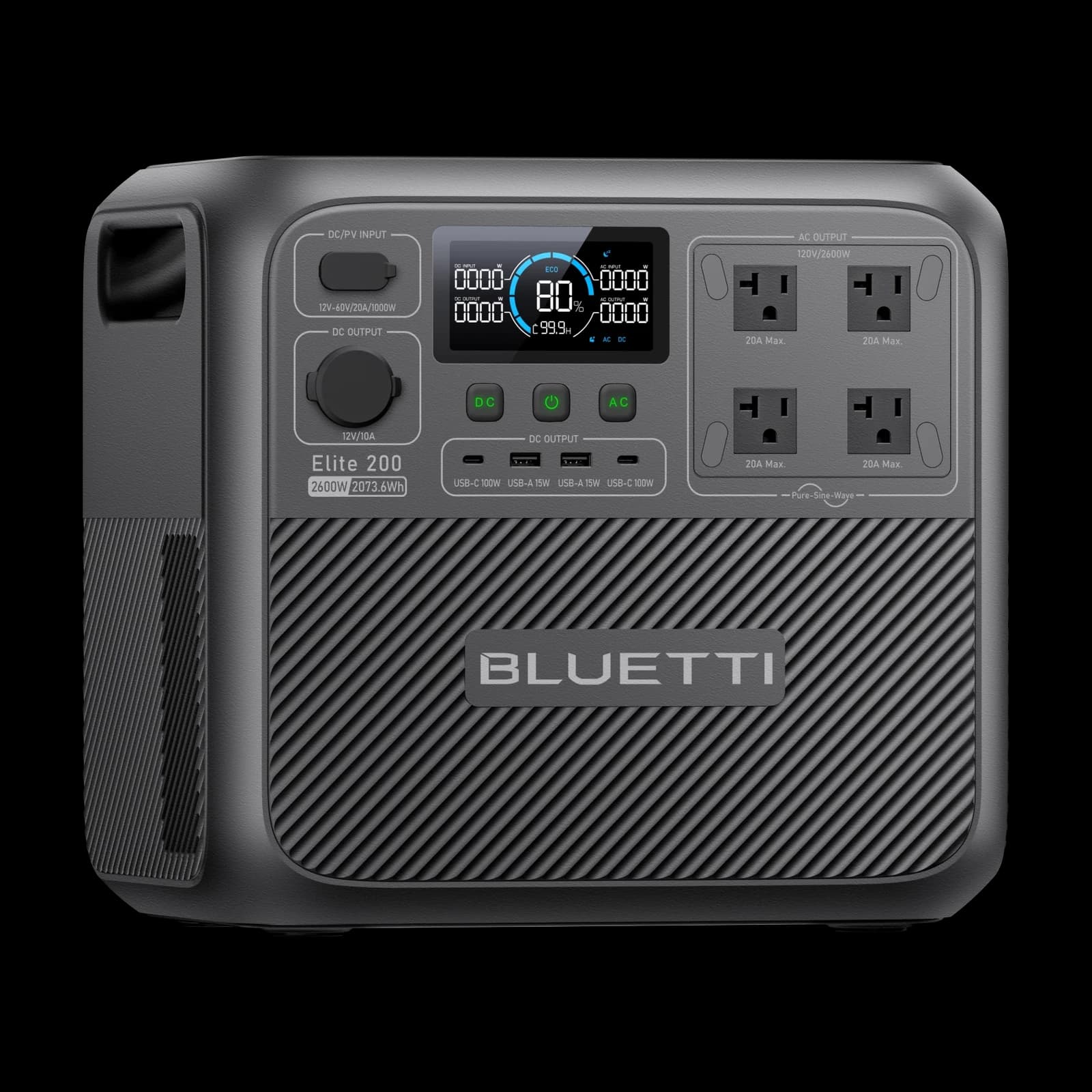 Bluetti Elite 200 v2 — front view