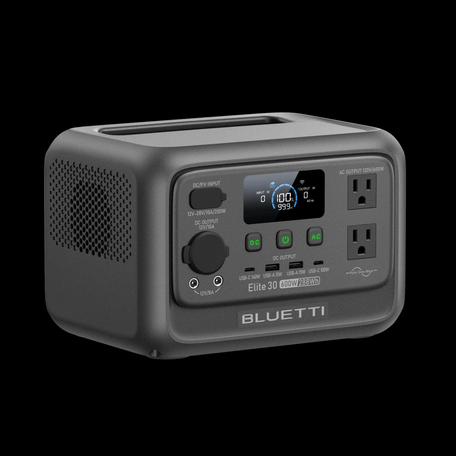 Bluetti Elite 30 V2 — front view