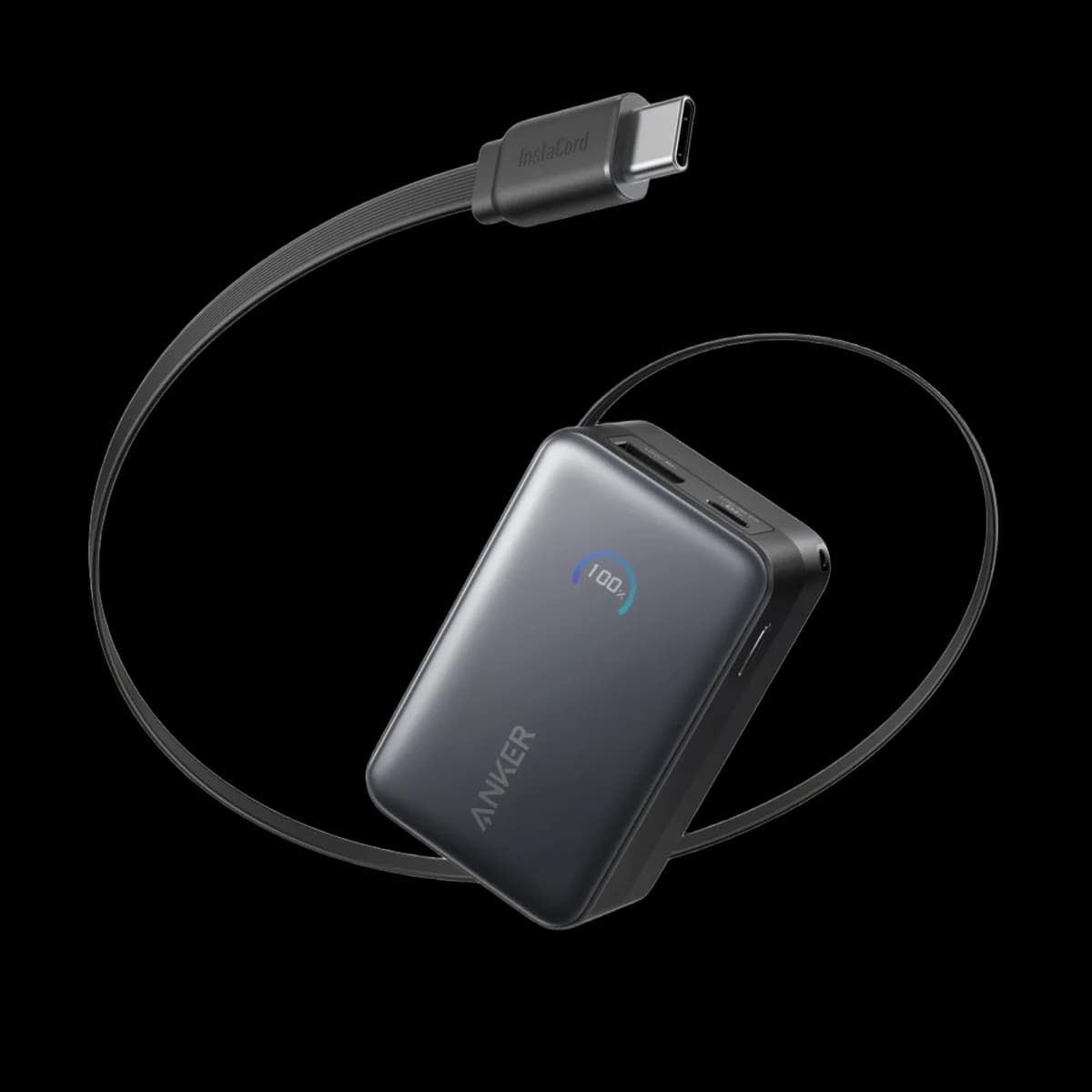 Anker Nano 10K power bank with retractable USB-C cable, model A1638