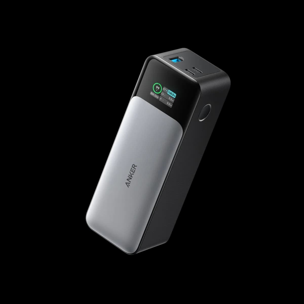 Anker 737 Power Bank, model A1289, with its display and USB ports visible