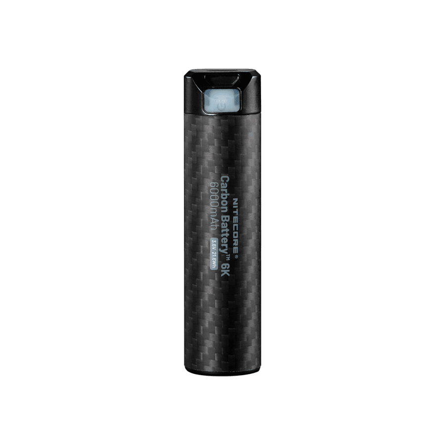 Nitecore Carbon Battery 6K cylindrical carbon-fiber power bank