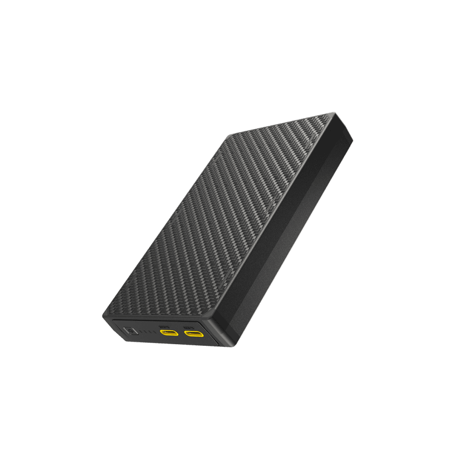 Nitecore NB20000 Gen 3 power bank viewed from above its two USB-C ports