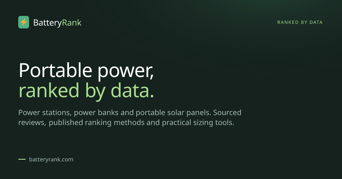 BatteryRank — Portable Power Reviews & Rankings